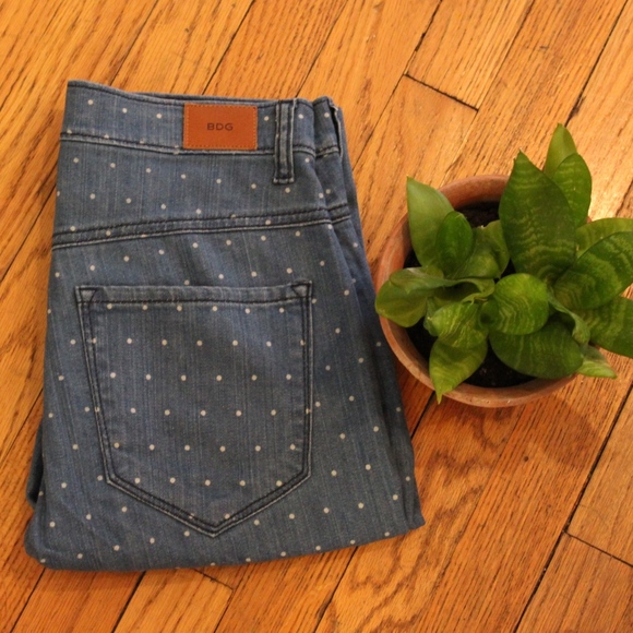 High Rise Polka Dot BDG (Urban Outfitters) Jeans - Picture 3 of 4
